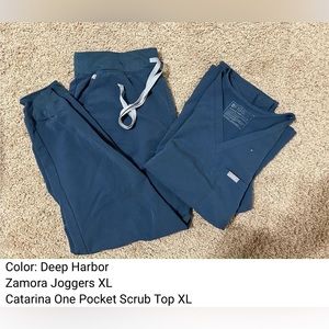 Figs Deep Harbor Zamora High Waisted joggers